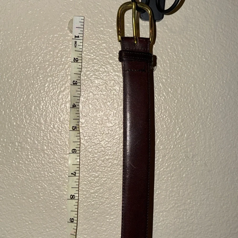 Hunts Club Brown Leather Belt Made in USA Size 40